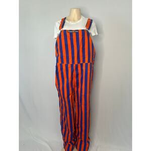 Game Bibs Florida Gators Orange Blue Stripe Overalls Adult XL Tailgate game day